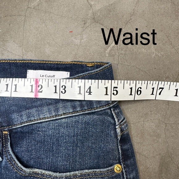 Frame Le Cutoff Denim Shorts Sz 27 - Picture 7 of 10